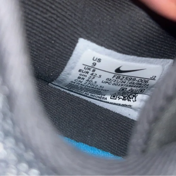 Nike Air Zoom GT Cut Academy Iron Grey Baltic Blue - Picture 4 of 4